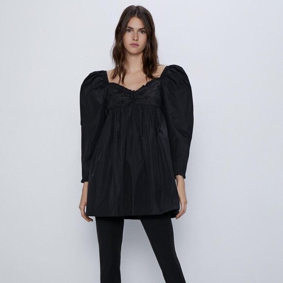 NWT ZARA | Embroidered Mini Dress | Sz. S - Picture 2 of 10